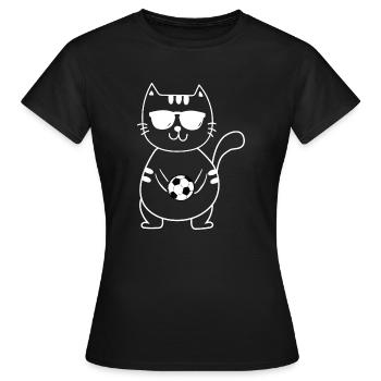 Football Football - T-shirt Femme - noir - Devant - AI Model Female 172 dark (172cm)