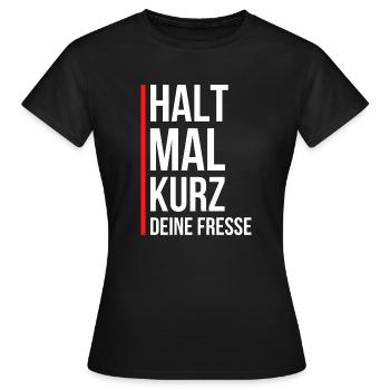 Fresse - Frauen T-Shirt - Schwarz - Vorne - AI Model Female 172 dark (172cm)