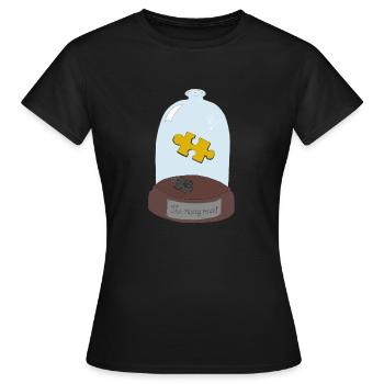 pois manquants - T-shirt Femme - noir - Devant - AI Model Female 172 dark (172cm)