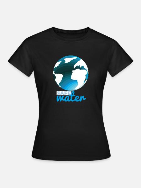 Safe Water - Frauen T-Shirt - Schwarz