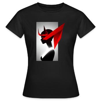 teuflisch wunderschön - Frauen T-Shirt - Schwarz - Vorne - AI Model Female 172 dark (172cm)