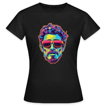 PsychoTripp2020 - Women's T-Shirt - black - Front - AI Model Female 172 dark (172cm)