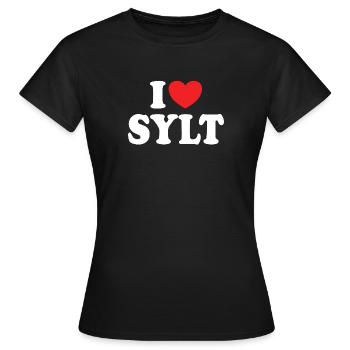 J’adore Sylt - T-shirt Femme - noir - Devant - AI Model Female 172 dark (172cm)
