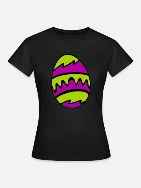 osterei - Frauen T-Shirt - Schwarz