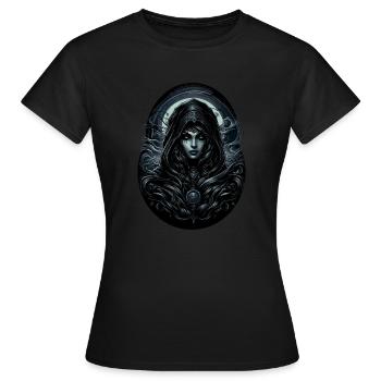 Die Hüterin der Schatten - Frauen T-Shirt - Schwarz - Vorne - AI Model Female 172 dark (172cm)