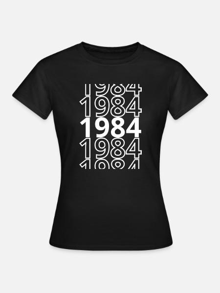 1984 1984 1984 - Dame-T-shirt - sort
