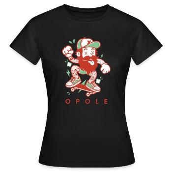 Tatoueur d’Opole – Skateboard Lifestyle - T-shirt Femme - noir - Devant - AI Model Female 172 dark (172cm)
