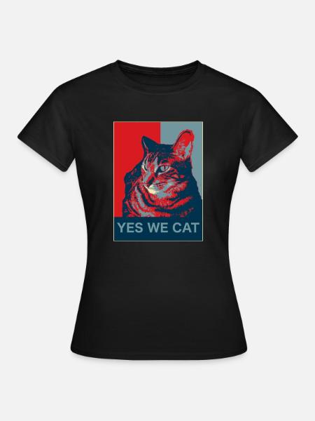 Yes we Cat - Frauen T-Shirt - Schwarz