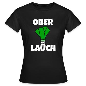 Ober Lauch | Lauch | Muskelmann - Frauen T-Shirt - Schwarz - Vorne - AI Model Female 172 dark (172cm)
