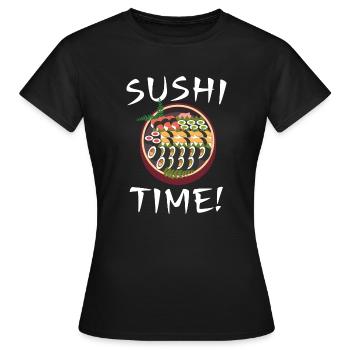 Sushi Shirt, Sushi Spruch Sushi-Liebhaber Geschenk - Frauen T-Shirt - Schwarz - Vorne - AI Model Female 172 dark (172cm)