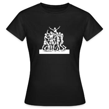 Zusammenhalt im Team - Frauen T-Shirt - Schwarz - Vorne - AI Model Female 172 dark (172cm)