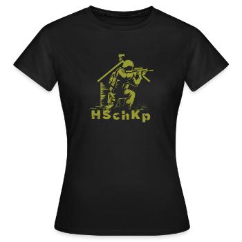 Heimatschutz HSchKp Heimatschutzkompanie - Frauen T-Shirt - Schwarz - Vorne - AI Model Female 172 dark (172cm)