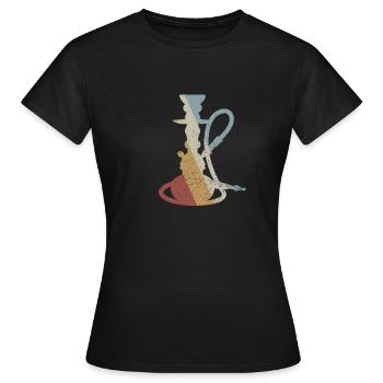 Pipe à eau Retro Style Vintage - T-shirt Femme - noir - Devant - AI Model Female 172 dark (172cm)