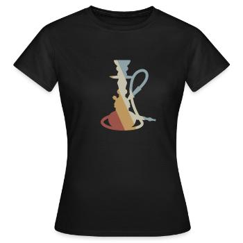Pipe à eau Retro Style Vintage - T-shirt Femme - noir - Devant - AI Model Female 172 dark (172cm)
