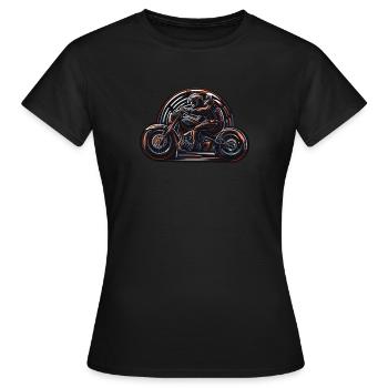 Motorbiker Cool Logo - T-shirt Femme - noir - Devant - AI Model Female 172 dark (172cm)