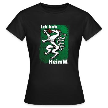 Heimweh - HeimW in meine Heimat die Steiermark - Frauen T-Shirt - Schwarz - Vorne - AI Model Female 172 dark (172cm)