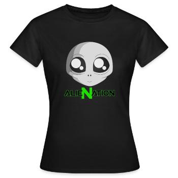 ALIENATION - Women's T-Shirt - black - Front - AI Model Female 172 dark (172cm)