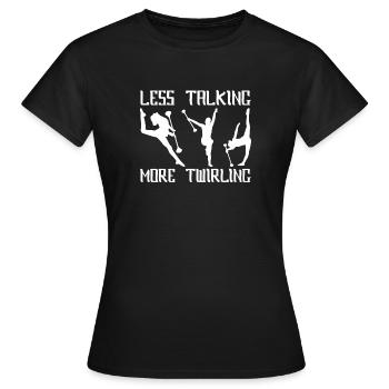 Bâton Twirling Staff Jonglage Gymnastik mit Stab - Frauen T-Shirt - Schwarz - Vorne - AI Model Female 172 dark (172cm)