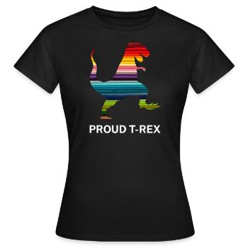 LGBT Rex - Women's T-Shirt - black - Front - AI Model Female 172 dark (172cm)