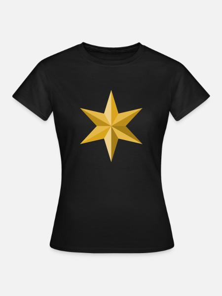 Stern - Frauen T-Shirt - Schwarz