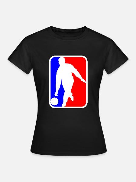 Bowling Logo - Frauen T-Shirt - Schwarz