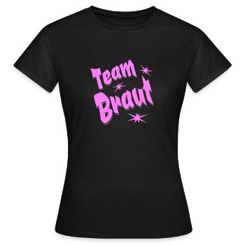 Épouse de l’équipe - T-shirt Femme - noir - Devant - AI Model Female 172 dark (172cm)