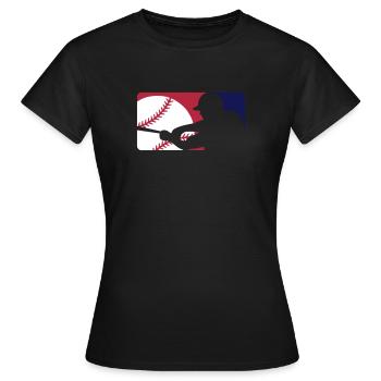 Baseball Player Sign - Frauen T-Shirt - Schwarz - Vorne - AI Model Female 172 dark (172cm)