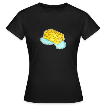 Éponge - T-shirt Femme - noir - Devant - AI Model Female 172 dark (172cm)