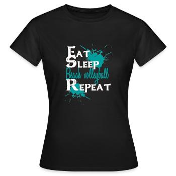 beach-volley - T-shirt Femme - noir - Devant - AI Model Female 172 dark (172cm)