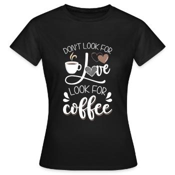Espresso Latte Macchiato - T-shirt Femme - noir - Devant - AI Model Female 172 dark (172cm)