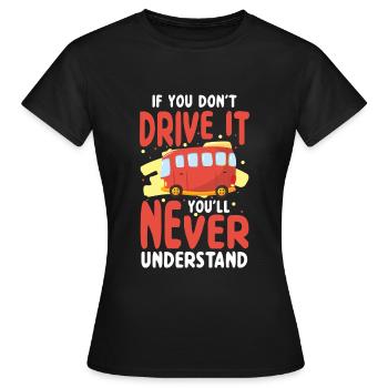 Fahrer Beruf Arbeit - Frauen T-Shirt - Schwarz - Vorne - AI Model Female 172 dark (172cm)