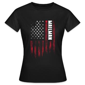 Postman Delivery Shipment Courier Service - Women's T-Shirt - black - Front - AI Model Female 172 dark (172cm)