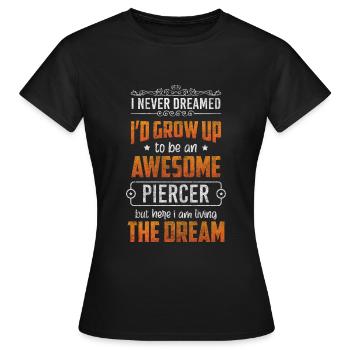 Künstler Kunst Stecker - Frauen T-Shirt - Schwarz - Vorne - AI Model Female 172 dark (172cm)