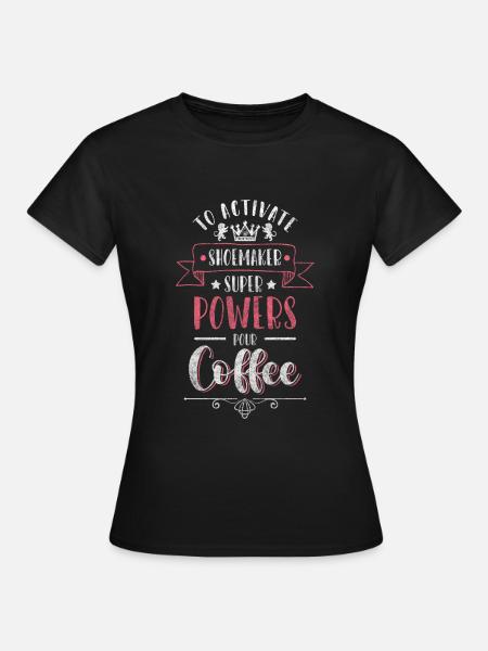 Handwerk Schuhe - Frauen T-Shirt - Schwarz