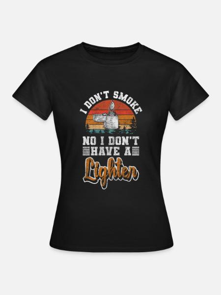 Sucht Tabak Zigaretten Ziel - Frauen T-Shirt - Schwarz