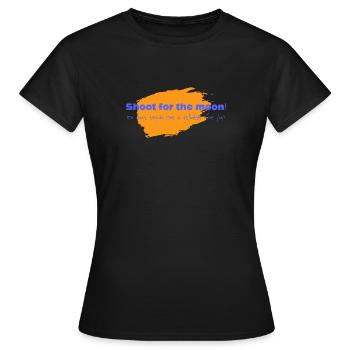 Schießen! - Frauen T-Shirt - Schwarz - Vorne - AI Model Female 172 dark (172cm)