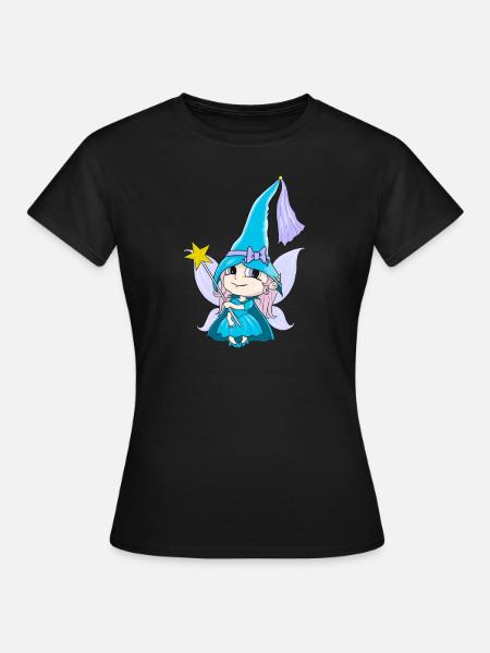 Süße Fee Elly - Frauen T-Shirt - Schwarz
