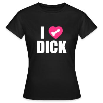 I Love Dick - T-shirt Femme - noir - Devant - AI Model Female 172 dark (172cm)