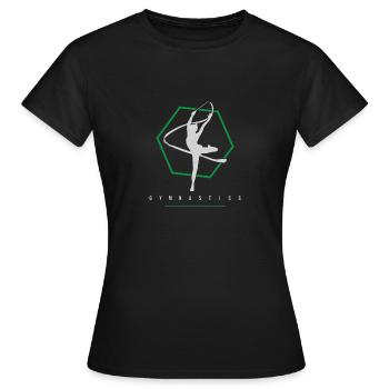 Gymnastics gymnast gymnast gymnastics association gift - Women's T-Shirt - black - Front - AI Model Female 172 dark (172cm)