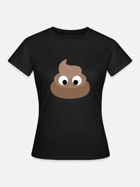 poop - Frauen T-Shirt - Schwarz