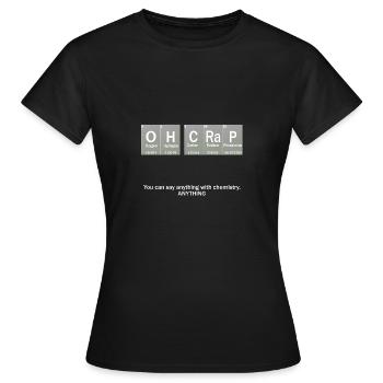 Oh Crap! - Women's T-Shirt - black - Front - AI Model Female 172 dark (172cm)