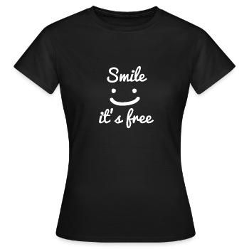 statement - Women's T-Shirt - black - Front - AI Model Female 172 dark (172cm)