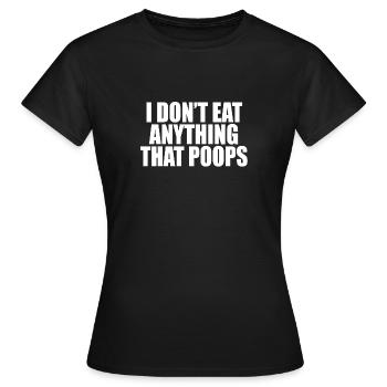 Veganer Vegan Veganerin lustige Sprueche Statement - Frauen T-Shirt - Schwarz - Vorne - AI Model Female 172 dark (172cm)