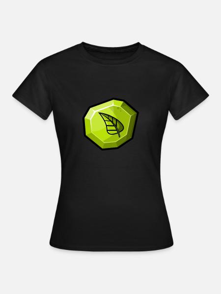 Element: Natur / Gras - Frauen T-Shirt - Schwarz