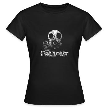 Fallout gas masks shirt - Women's T-Shirt - black - Front - AI Model Female 172 dark (172cm)