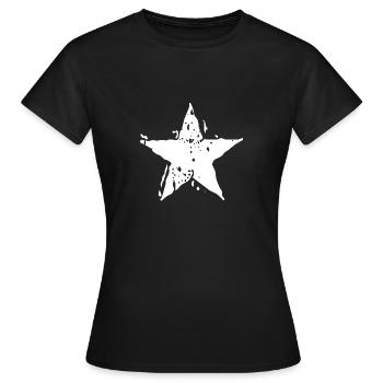 Star star star shape formes d'icônes - T-shirt Femme - noir - Devant - AI Model Female 172 dark (172cm)