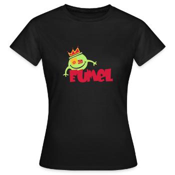 Eumel - T-shirt Femme - noir - Devant - AI Model Female 172 dark (172cm)