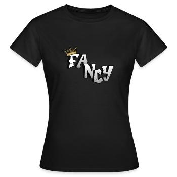 Fancy / stylisch - Frauen T-Shirt - Schwarz - Vorne - AI Model Female 172 dark (172cm)