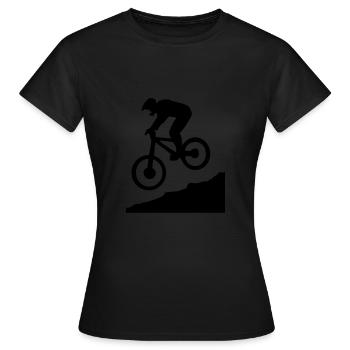 downhill biking - cycling - Frauen T-Shirt - Schwarz - Vorne - AI Model Female 172 dark (172cm)