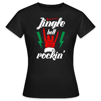 Jingle bell Rockin Musique de Noël - T-shirt Femme - noir - Devant - AI Model Female 172 dark (172cm)